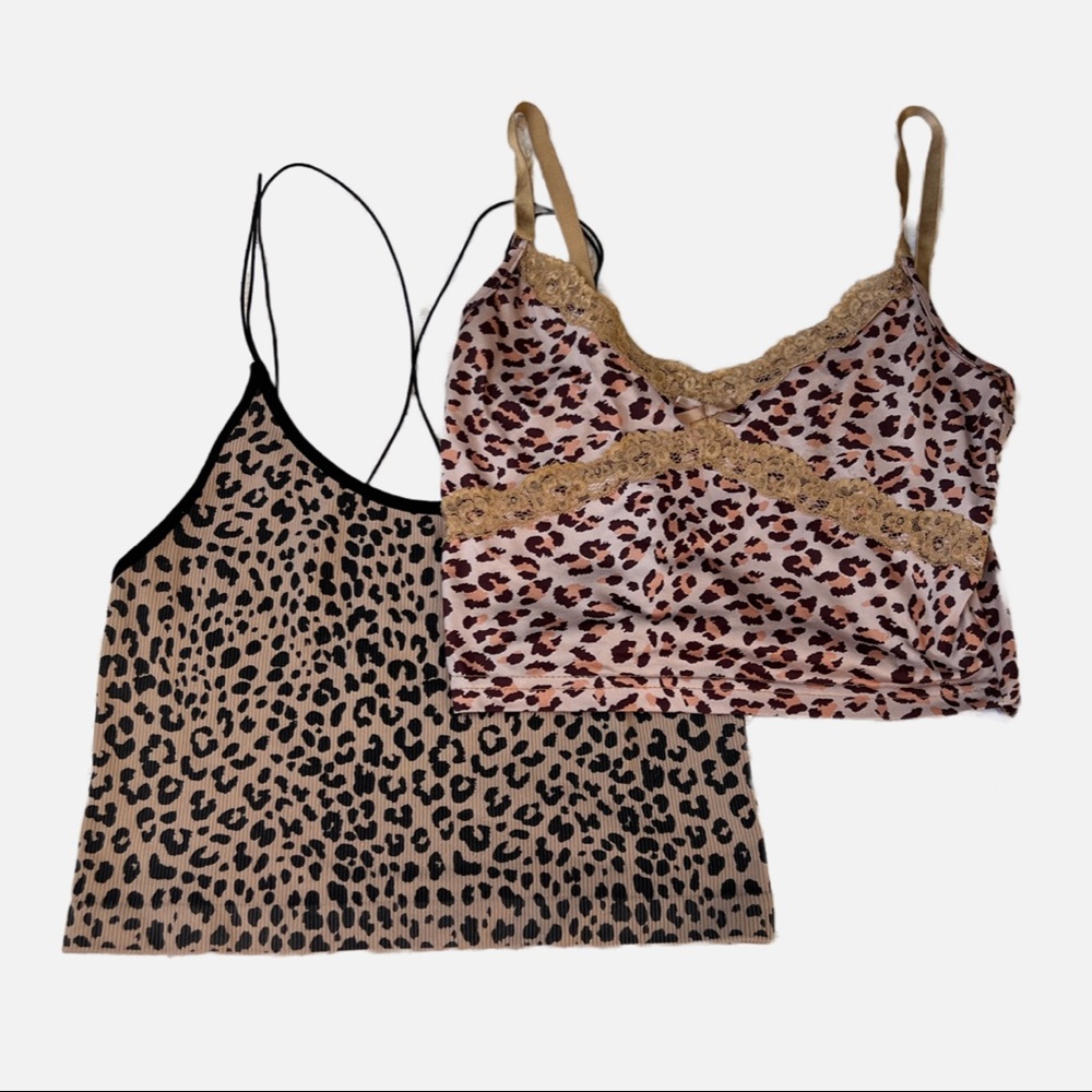 Cheetah Crop Top Set